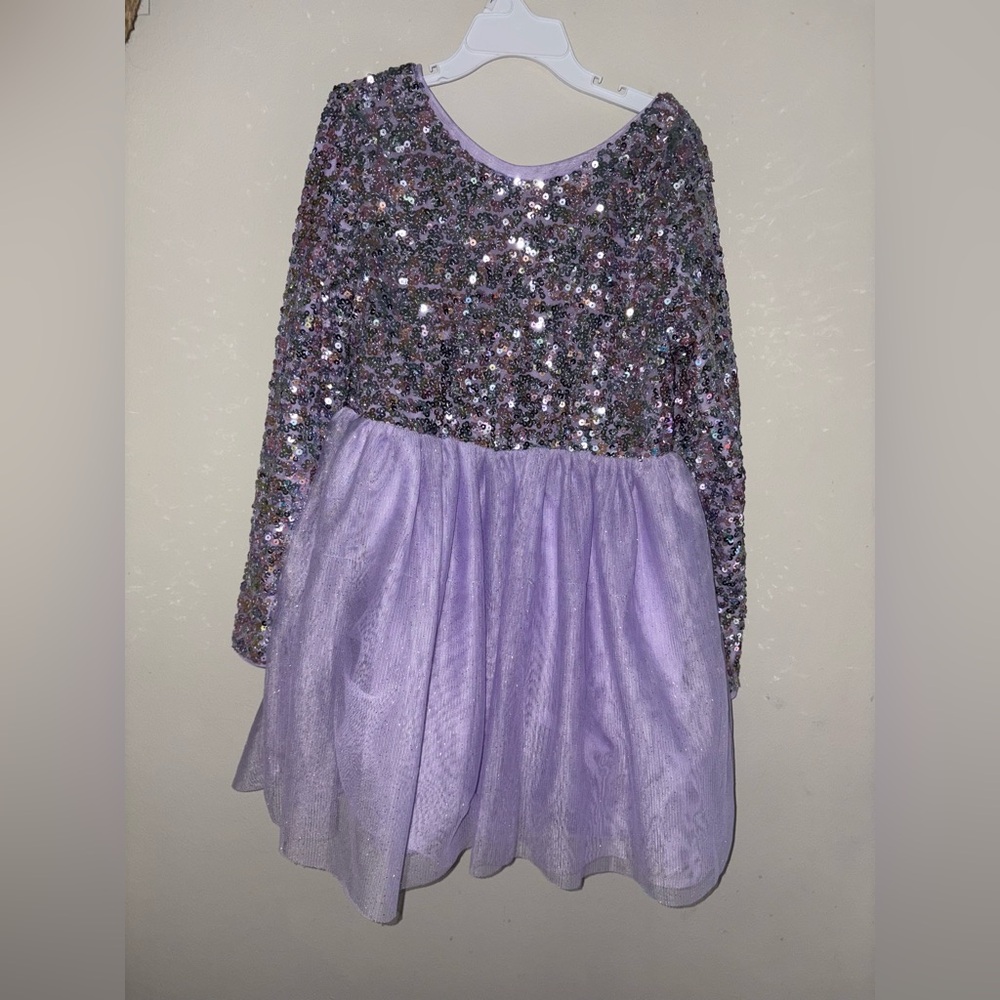 Purple Sequin Dress